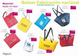 bolsas de tejido sin tejer del catalogo