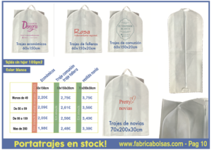 portatrajes en stock
